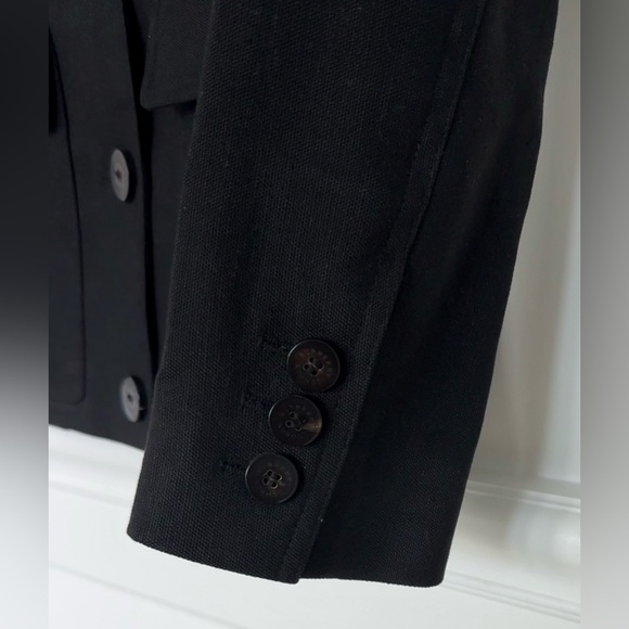 Burberry London Black Silk Cotton Weave Jacket • 4 - Picture 10 of 15